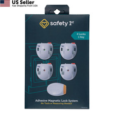 Safety 1st Adhesive Magnetic Lock System, 4 Locks And 1 4 Locks, Multicolor