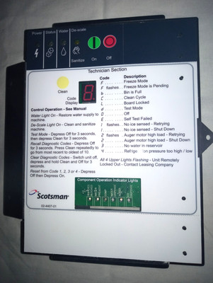 SCOTSMAN NEW OEM CONTROLLER 11-0575-22 FOR ALL N-N0-F-F0 NUGGET FLAKER A-B MODEL
