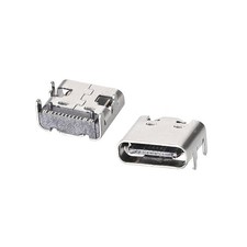 USB 3.1 Type C Female Socket Connector Port 16-Pin DIP 180 Degree for DIY,10 Pcs