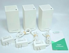 Re-newed by Amazon 3 Linksys Velop WHW01 AC1300 Dual-Band Mesh WiFi System