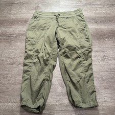 The North Face Pants Women Large Green Crop Hiking Outdoor Gorpcore Trekking