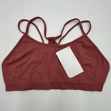 New Fabletics Dash Seamless Sports Bra Womens XL Smooth Multi-strap Halter Neck