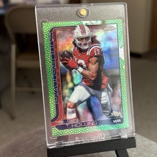 2025-26 NFL Topps Chrome - Mack Hollins Green Football Leather /99 #206
