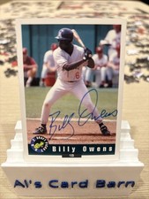 Signed Autographed 1992 Classic Draft Picks #53 Billy Owens Baltimore Orioles