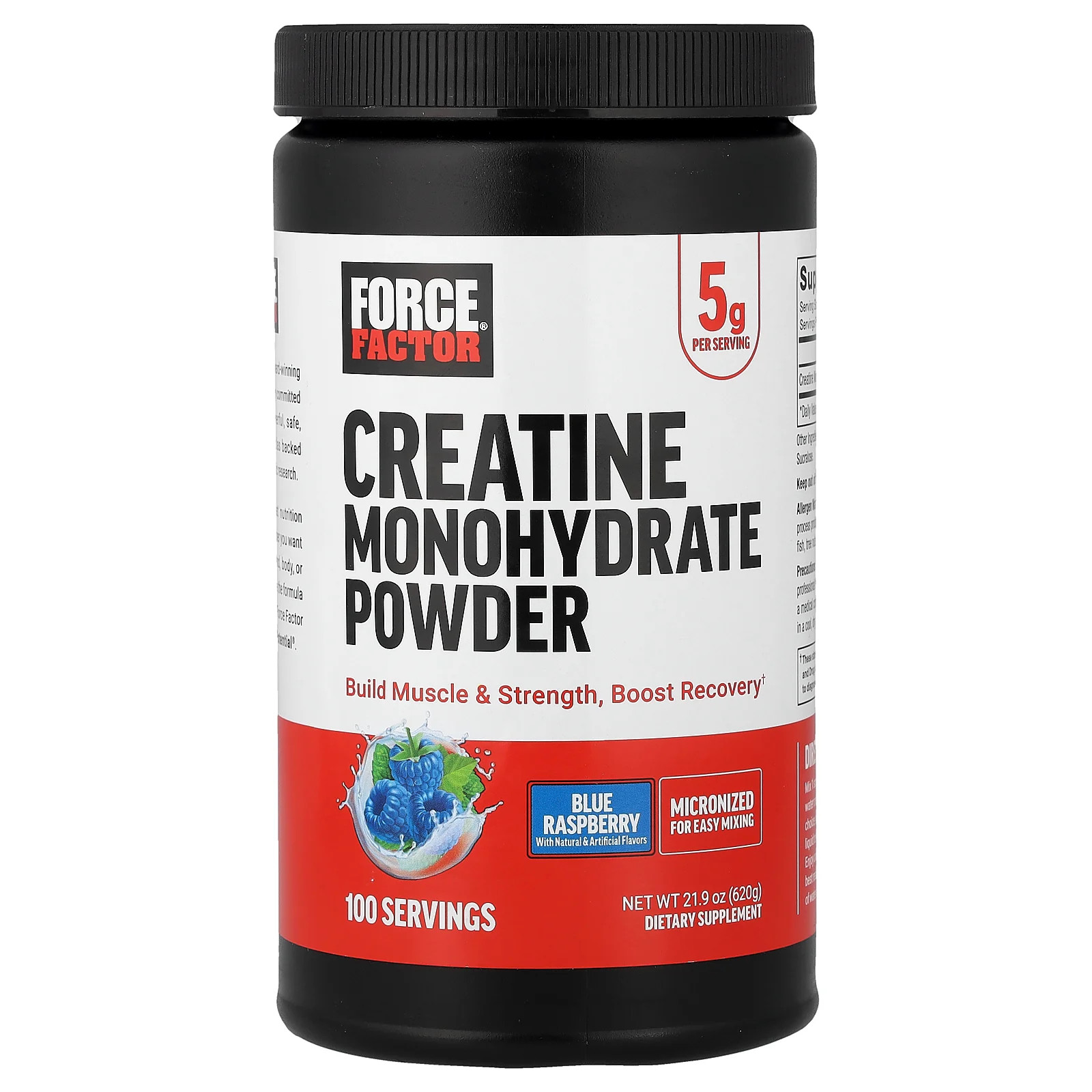 Creatine Monohydrate Powder Blue Raspberry 219 oz 620 g 7090₽