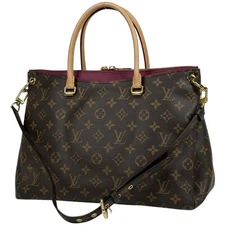 Louis Vuitton Palas M40906 2-Way Shoulder Bag Monogram Brown Orore #BS570