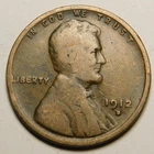 1912 D Lincoln Wheat Cent Penny G-VG "Actual Coin Pictured"