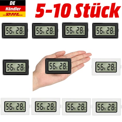 5-10x Digital Thermo-Hygrometer Thermometer Luftfeuchtigkeit Temperaturmessgerät - Bild 1 von 4