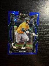 2025 Panini Select - Blue Pulsar Prizm - 99/99 Nick Kurtz RC - #63 (ROY) Bookend