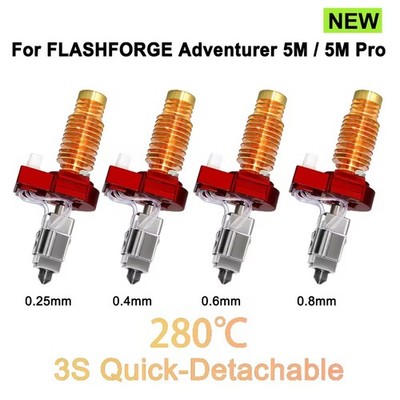 3D-Drucker for Flashforge Adventurer 5M / 5M Pro Hotend-Kit-Montage Düsen Teile