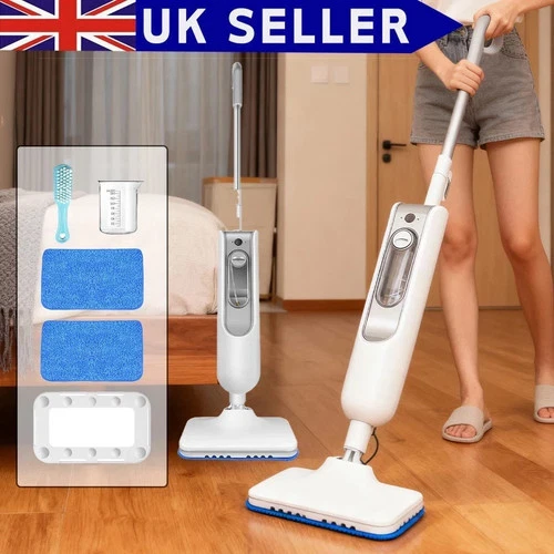 5000W Upright & Handheld Steam Mop Cleaner 12-in-1 Floor Carpet Window Steamer