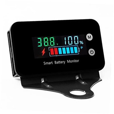 IPX7 Waterproof Battery Monitor with Bracket 7 Multicolored(IPX7 Waterproof)