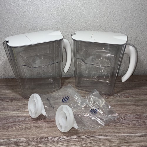 Clearly Filtered Water Pitcher And Priming Bags Lot Of 2 - Used (NO FILTERS)