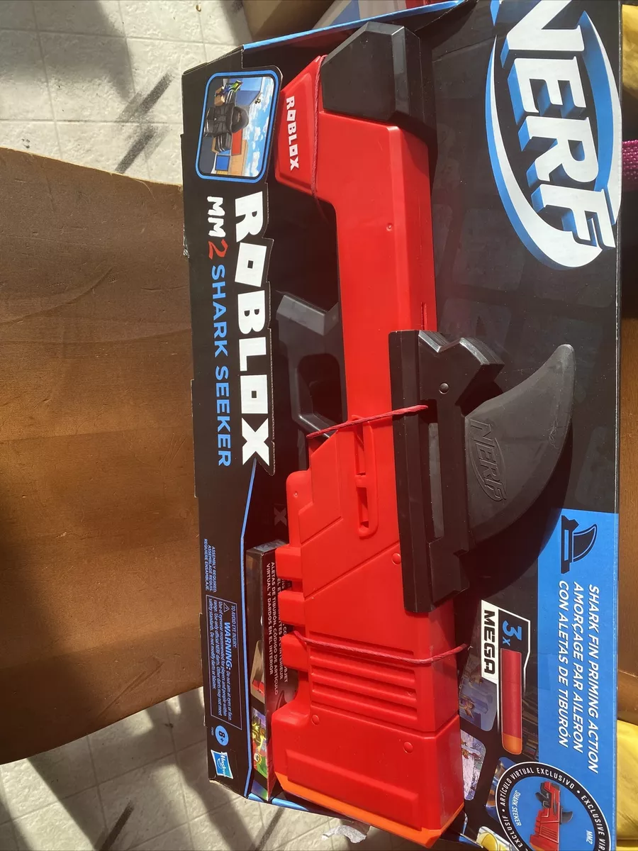 NERF Roblox MM2 SHARK SEEKER Gun ROBLOX INCLUDES CODE BRAND NEW SEALED FAST  SHIP