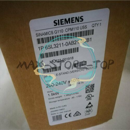 6SL3 211-0AB21-5UB1 NEW SIEMENS 6SL3211-0AB21-5UB1 SINAMICS G110-CPM110 Avvitatore CA - Foto 1 di 5