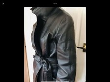Harrods Leather Trench Coat….stunning Authentic Leather Coat….