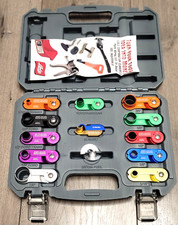 Lisle 13pc Master Aluminum Spring Loaded Line Disconnect Tool Set Wcase 39480