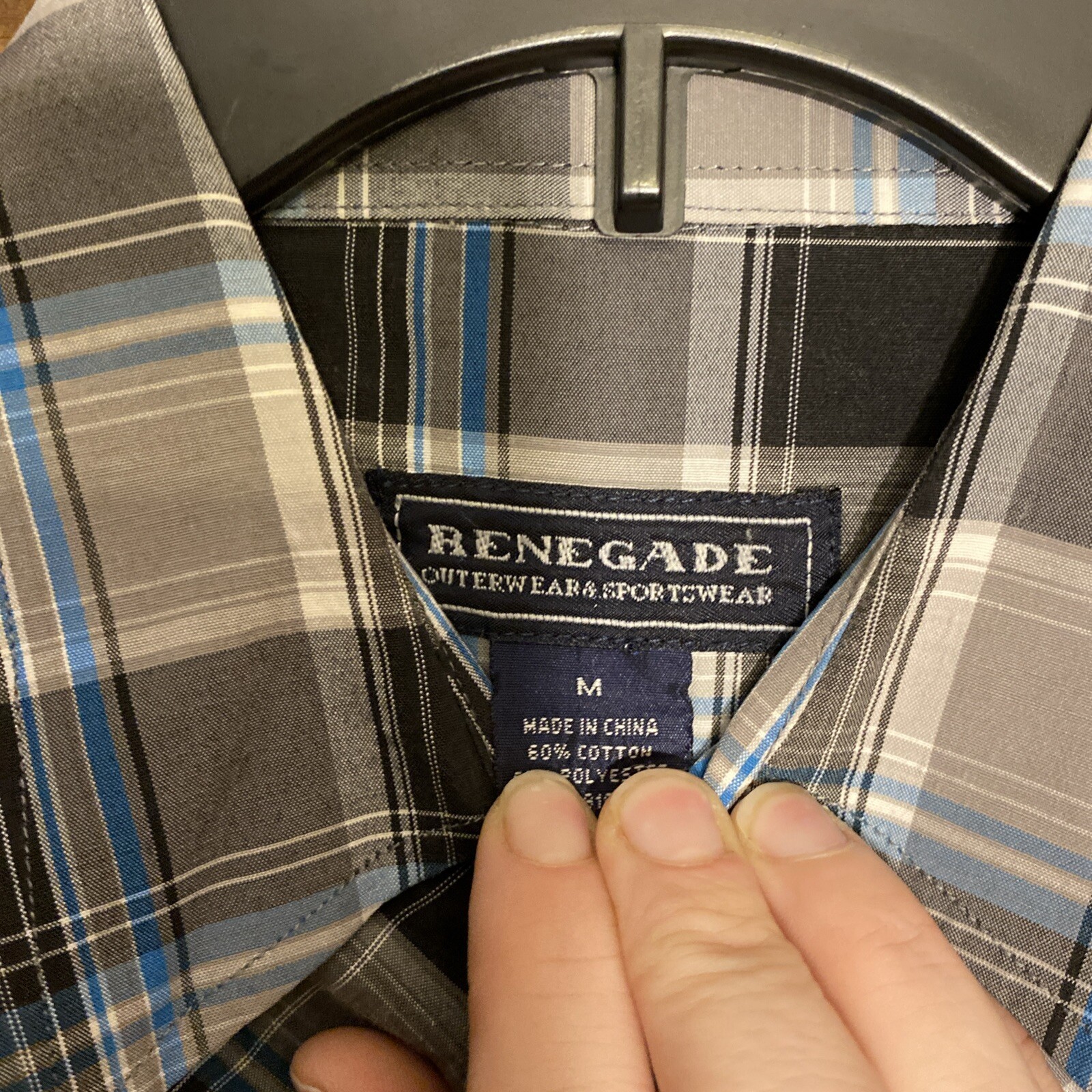 Renegade Pearl Snap Button Up Shirt Size Medium M… - image 6