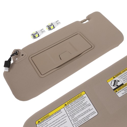 Sun Visor Beige LH For Nissan Murano 06-08 W/Lamp + License Plate Light Free - Picture 19 of 24