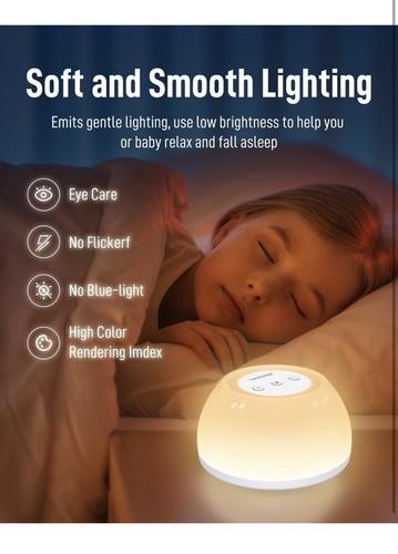 Bedside Lamps,Rechargeable LED Lamp with Warm White Lights,RGB Color Night Light - Picture 6 of 6