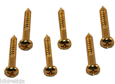 Screw Tremolo Mounting Gold Finish Six in package 081820TMGD