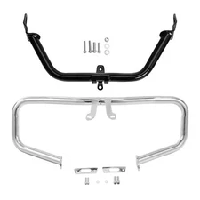 Chrome Chopped Engine Guard Bar Fairing Support Fit For Harley Road Glide 15-24