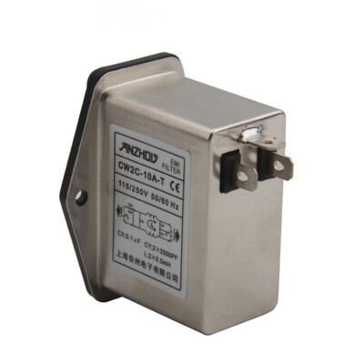 CW2C-10A-T AC 10A power filter, inductor, socket switch filter