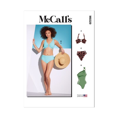 McCalls Schnittmuster M8329 - Damenbademode - Bikini - Badeanzug