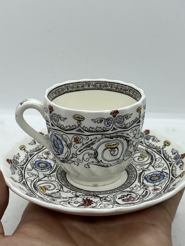 Vintage Copeland Spode Made in England Florence Demitasse Cup & Saucer EUC - Picture 10 of 16