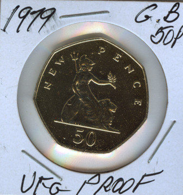 1979 Great Britain 50 Pence Ultra Finest Grade Proof Quality Sku: World #211