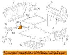 GM OEM 16-19 Camaro Interior Trim-Trunk Side Trim Bracket 23185684