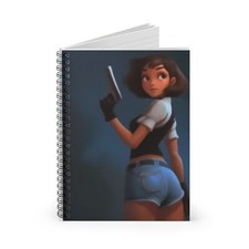 Stylish Spiral Notebook - Ruled Line, Trendy Bullet Journal, Unique Gift,