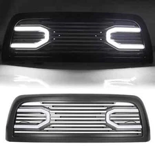 Black Grille & Lights For Dodge Ram 2500 3500 10-18 2011 2012 2013 2014 Big Horn