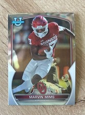 2022 Bowman University Chrome #4 Marvin Mims Oklahoma Denver Broncos