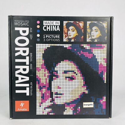 Pixel Wall Art Personalized Mosaic Portrait Custom Building Kit