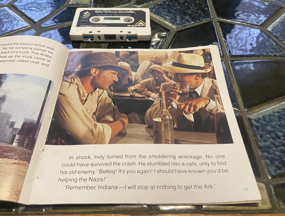 Raiders Of The Lost Ark 24 Page Read-Along Book And Cassette Tape Lucas Film - Image 3 of 4