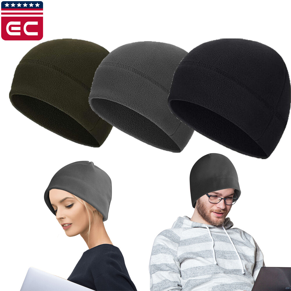 Tactical Thermal Fleece Dome Skull Cap Biker Helmet Liner  display picture 3