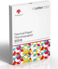 Phomemo Letter Thermal Printer Paper M08F , MT800/MT800Q  8.5" x 11", 200 Sheets