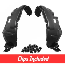 Front Left & Right Fender Liner Set w/ Clips For 2006-2012 Toyota RAV4 TO1248143