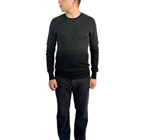 NEIL BARRETT Knit Sweater (Thick), XS, Nylon, Gray, BMA693V F620C