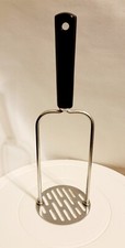 Vintage Androck Potato Masher Bakelite Handle Made in USA Steel 10โ MCM