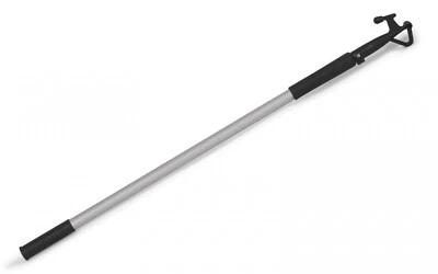 WELLENSHOP Profi Bootshaken ALU 30mm Teleskop 1,2- 2m Bojenhaken Schleusenhaken Boot Haken