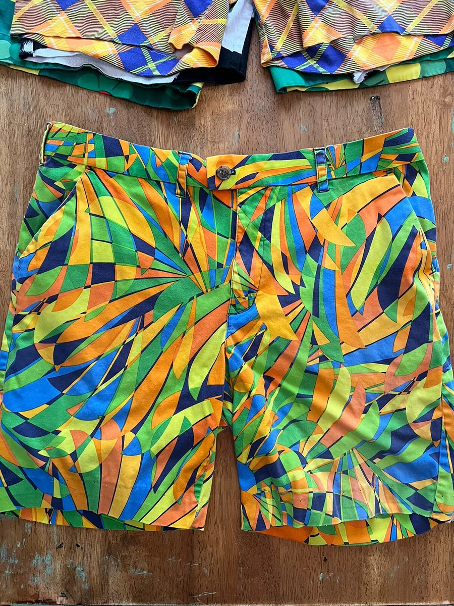 Men s Loudmouth Golf Peacock Shorts Sz 40