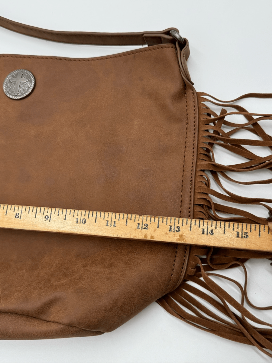 Fringe Boho Faux Leather Western Bag Cracker Barrel