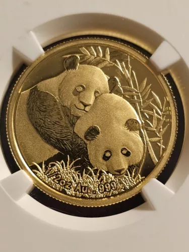 2012 China PRC 1/2 Oz Gold Panda Singapore International Coin Fair NGC PF 70 U C