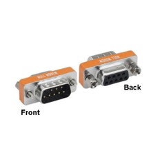 KNTK Mini Null Modem DB9 Male to Female Adapter RS-232 Crossover Connector Data