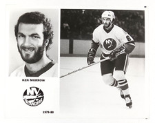 1979-80 NY Islanders New York Ken Morrow #6 Hockey NHL Vintage Promo Photo
