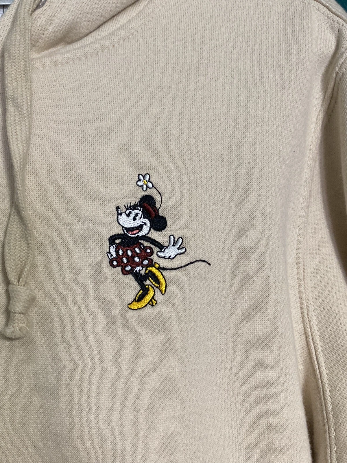 OFF WHITE Felpa donna Disney Parks zip con cappuccio Minnie Mo taglia large usata in ottime condizioni!