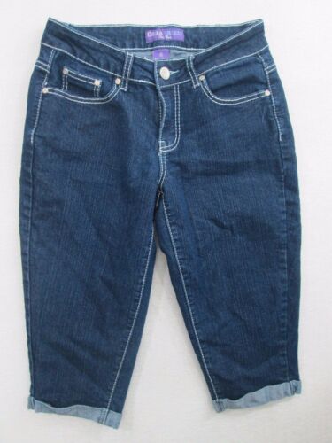 Jeans à point épais foncé Deja Bleu New York Capri recadré # 959 taille 4 - Photo 1/11