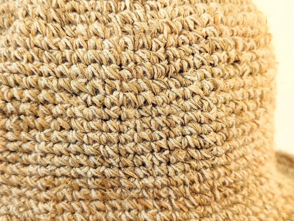 Sombrero de verano de cáñamo hecho a mano - Sombrero para el sol unisex ecológico | Protección UV plegable Foto 4 de 4